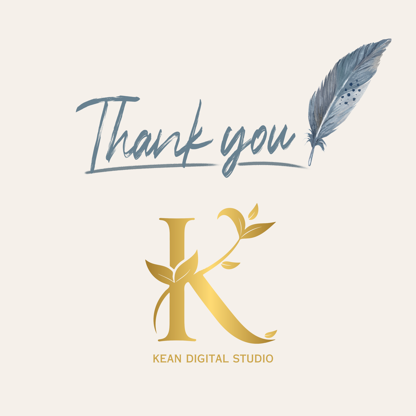 Wedding Digital Thank You Video Template, Fully Editable in Canva, Elegant Greenery Theme