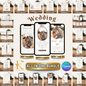 All In One Wedding Bundle Boho Theme Wedding Invitation and Wedding Website with RSVP, 20 Wedding Templates Fully Editable in Canva