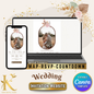 Wedding Invitation Website with RSVP and Countdown Timer, Fully Editable in Canva, Boho Theme