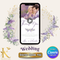 Wedding Digital Thank You Video Template, Fully Editable in Canva, Lavender Purple Theme