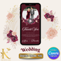 Wedding Digital Thank You Video Template, Fully Editable in Canva, Midnight Mulberry Theme, Burgundy Red Wedding