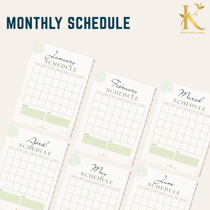 Christian Digital Planner for Women: Faith & Devotion (Undated) - Olive Green