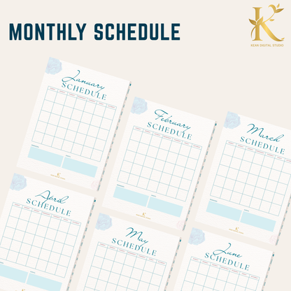 Christian Digital Planner for Women: Faith & Devotion (Undated) - Turquoise