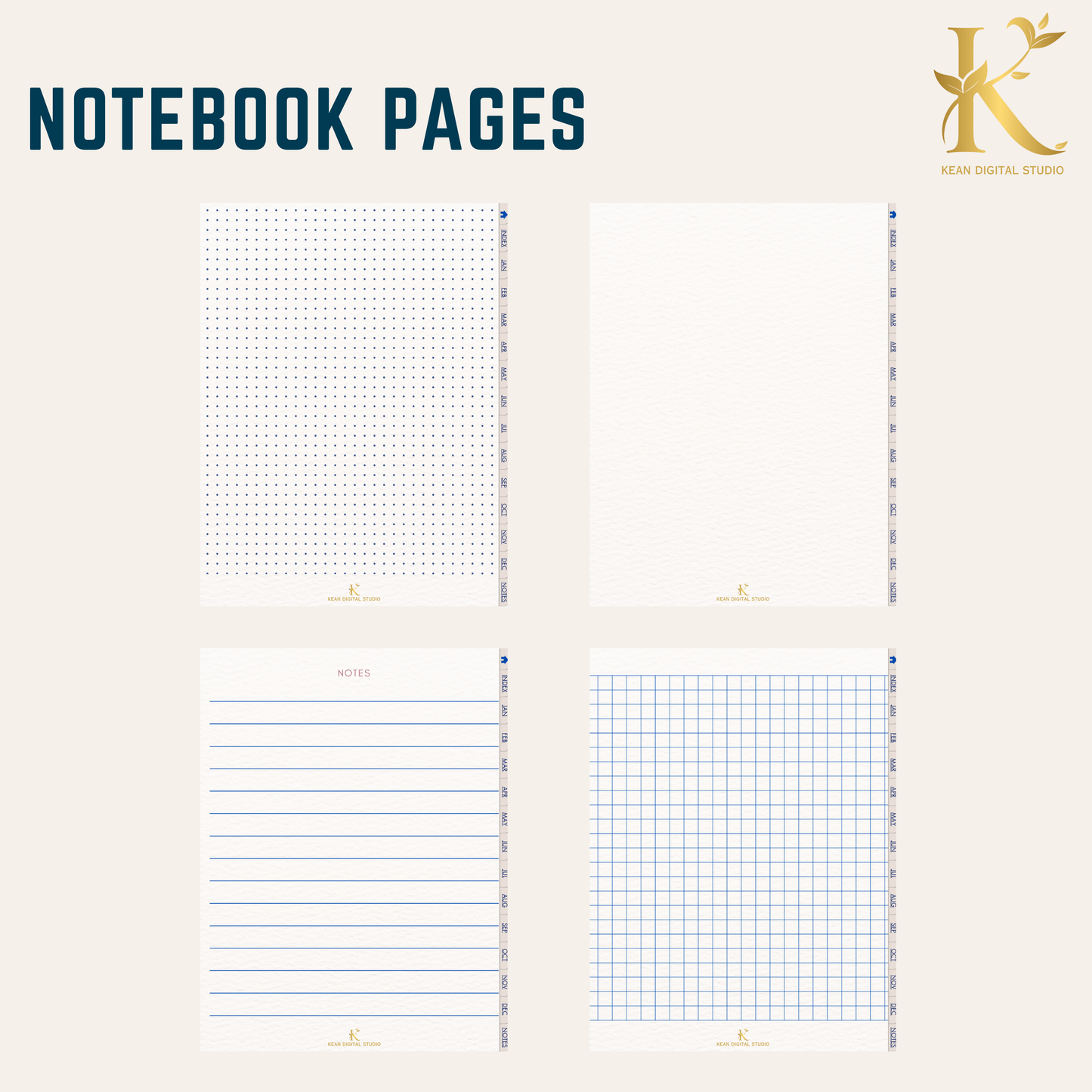 Christian Digital Planner for Women: Faith & Devotion (Undated) - Blue