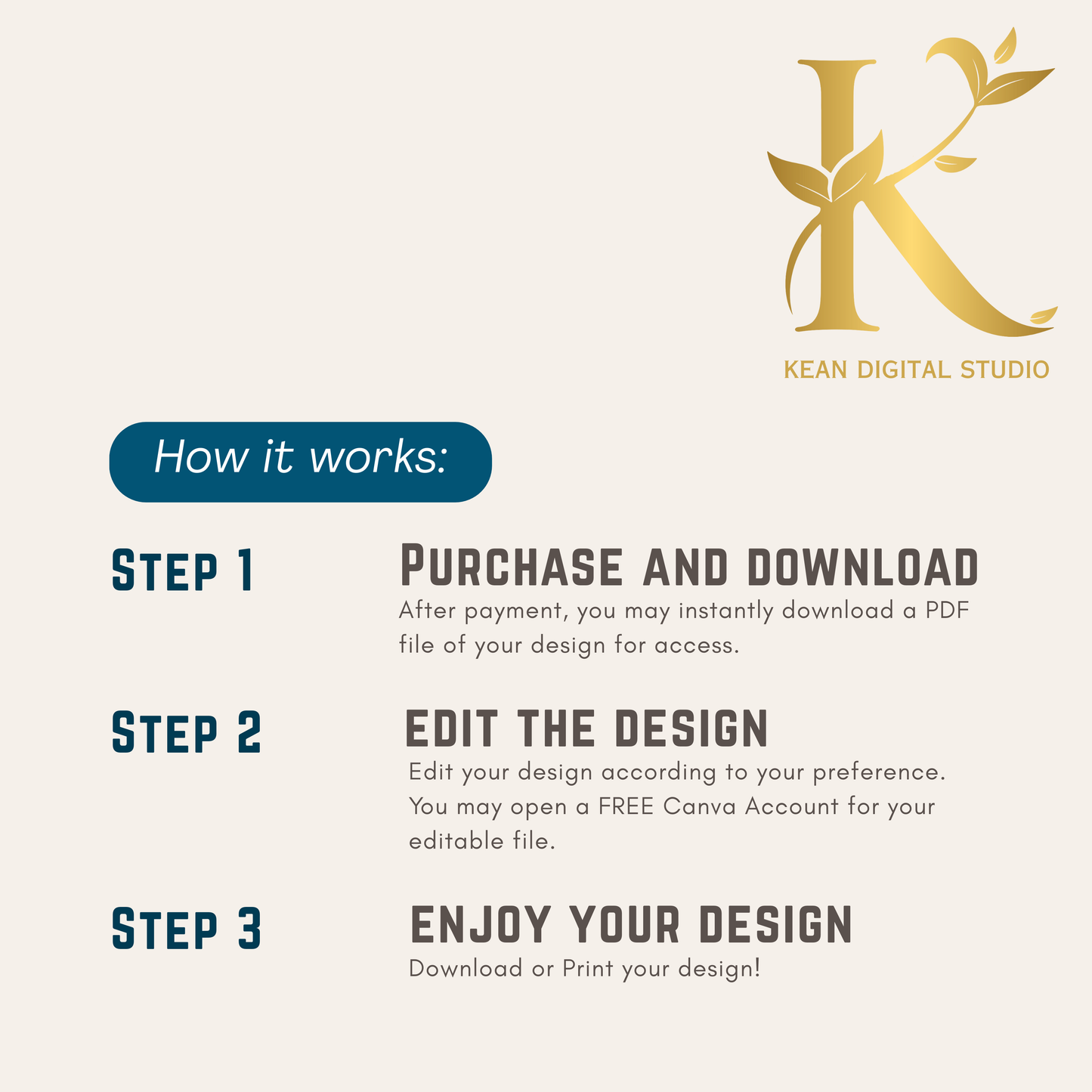 Wedding Digital Thank You Video Template, Fully Editable in Canva, Elegant Greenery Theme