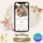 Wedding Digital Thank You Video Template, Fully Editable in Canva, Boho Theme