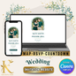Wedding Invitation Website with RSVP and Countdown Timer, Fully Editable in Canva, Elegant Greenery Theme Wedding Template