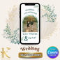 Wedding Daily Countdown Video Template, Fully Editable in Canva, Elegant Greenery Theme