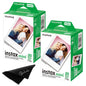 Fujifilm Instax Mini Film Two Instax Film Twin Packs - 40 EXP Total ISO 800 Compatible with Instax Mini Evo Instax Mini 12 Film Instax Mini 11 Film Mini 9-Balveli Cloth- Fuji Instant Film Mini.
