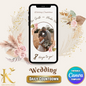 Wedding Daily Countdown Video Template, Fully Editable in Canva, Boho Theme