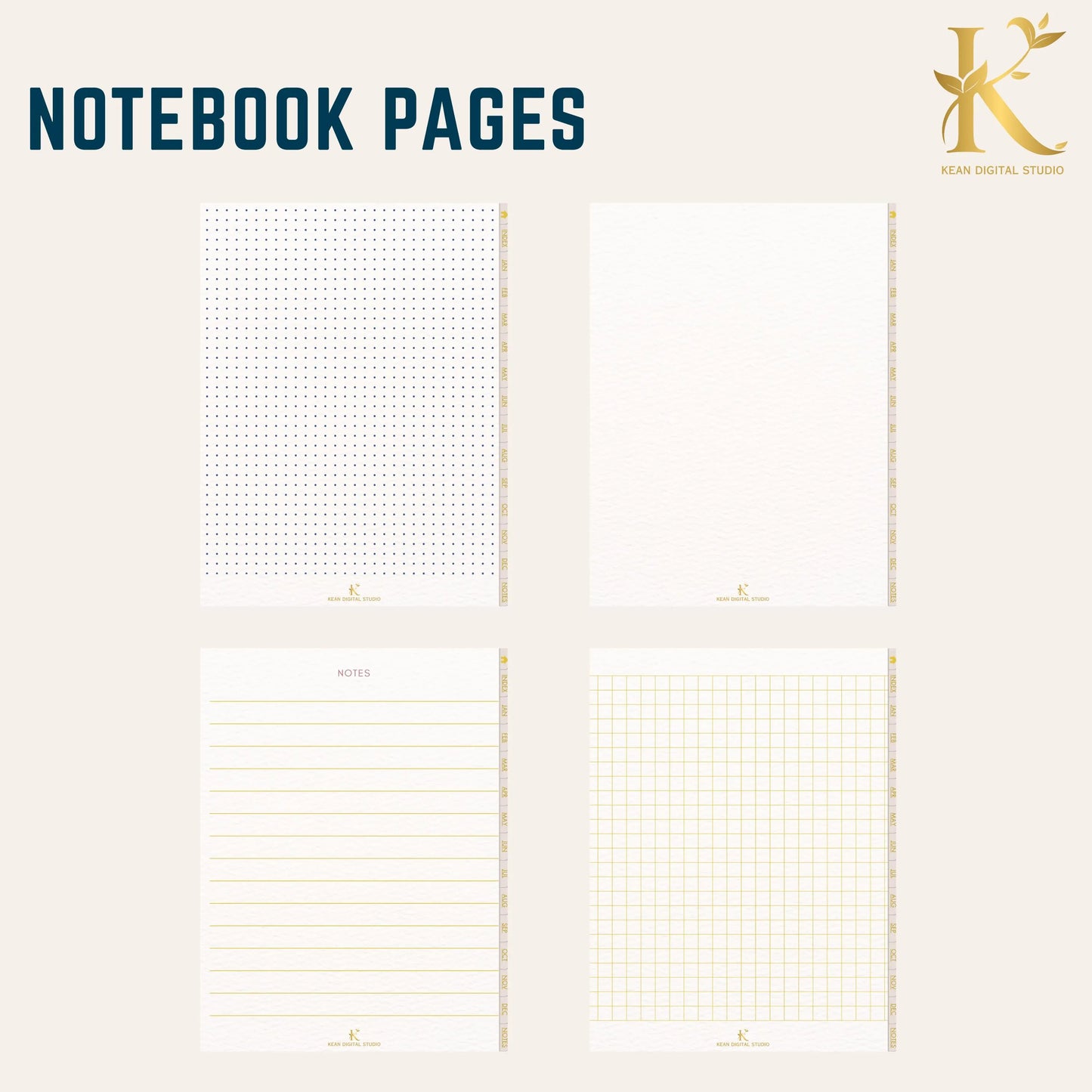 Christian Digital Planner for Women: Faith & Devotion (Undated) - Yellow Gold