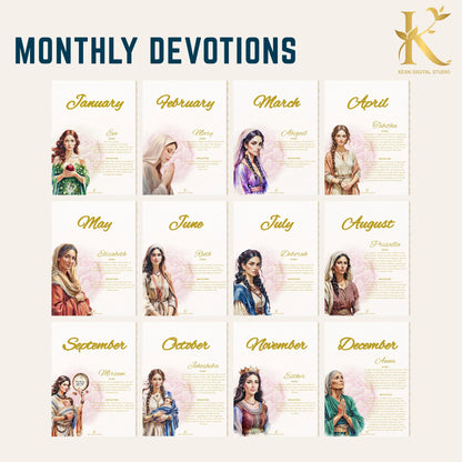 Christian Digital Planner for Women: Faith & Devotion (Undated) - Yellow Gold