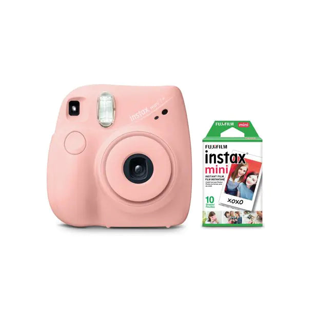 FujiFilm Instax Mini 7+ Pink Bundle (10 Film Pack)